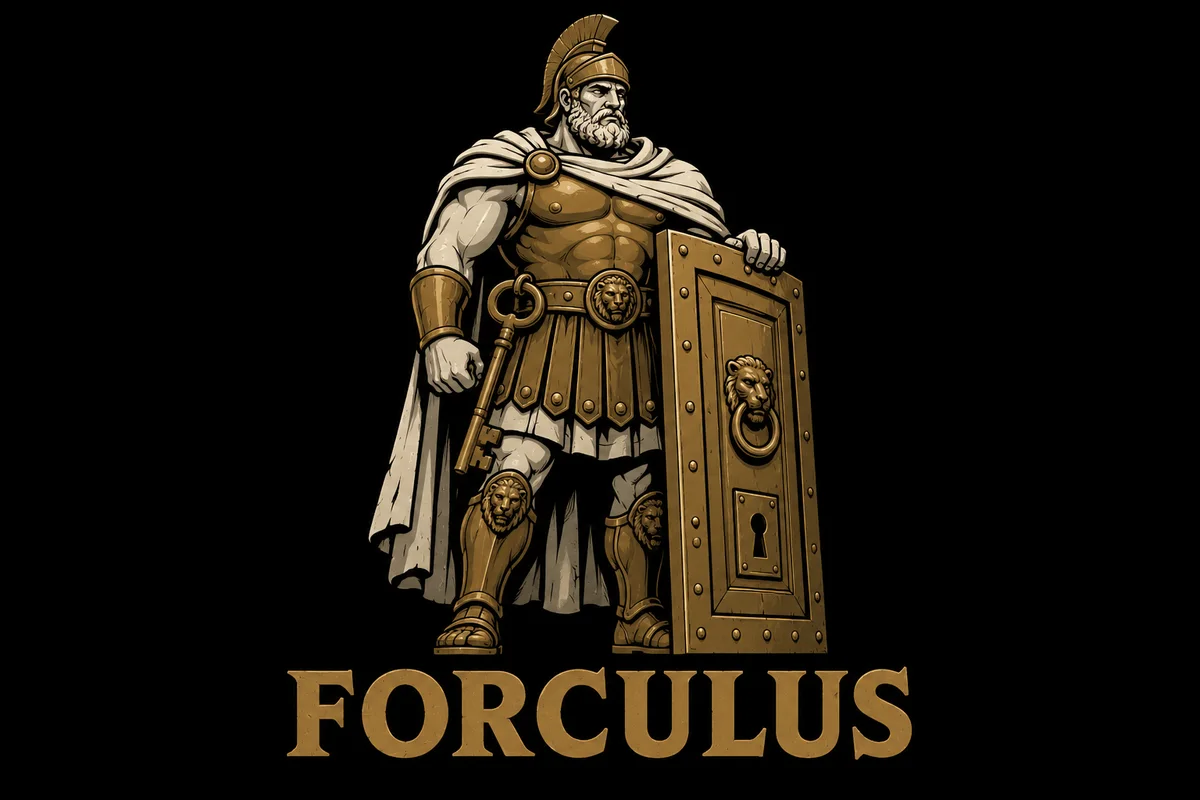 Forculus, an original illustrated mythological portrait
