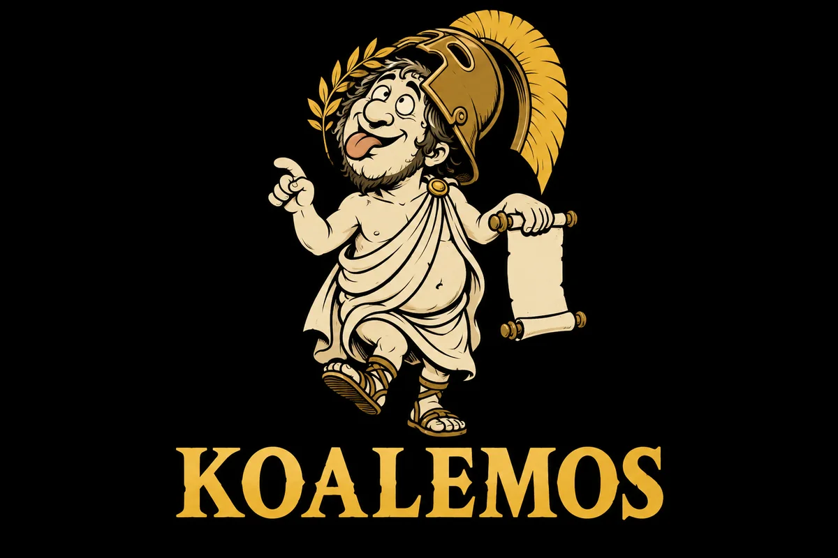 Koalemos, an original illustrated mythological portrait
