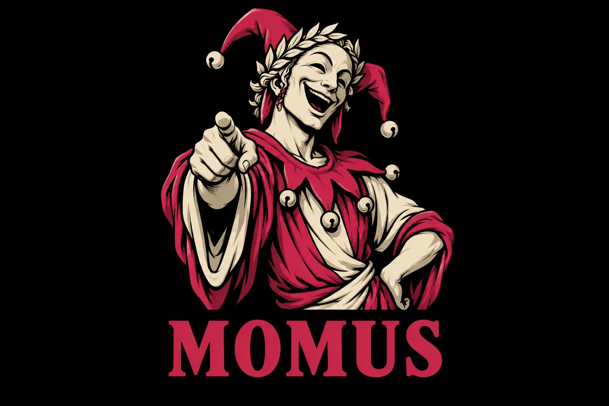 Momus, an original illustrated mythological portrait
