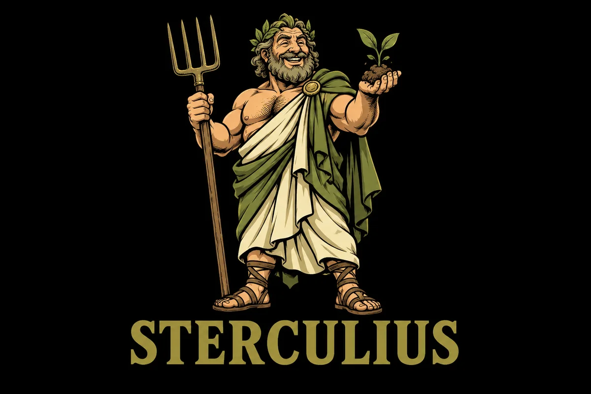 Sterculius, an original illustrated mythological portrait